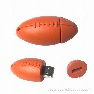 PVC USB Drive with 512MB to 64GB Flash Memory Capacity, Suitable for Business and Promotional Gifts